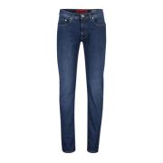 Blauwe Denim Jeans Pierre Cardin , Blue , Heren