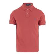 Klassieke Katoenen Poloshirt Rood Polo Ralph Lauren , Red , Heren