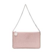 Poederroze Faux Suède Schoudertas Stella McCartney , Pink , Dames