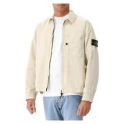 Beige Overshirt Stone Island , Beige , Heren