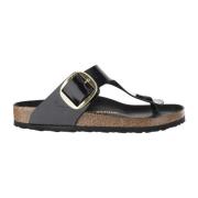 Patentleren Slippers Birkenstock , Black , Dames