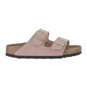 Roze Suède Sandalen met Kurken Zool Birkenstock , Pink , Dames