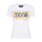 Witte Sweater met Logoprint van Katoen Versace Jeans Couture , White ,...