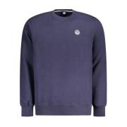 Blauwe Katoenen Crew Neck Sweater North Sails , Blue , Heren