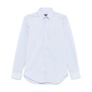 Lichtblauwe Button-Down Shirt met Pegaso Motif Etro , Blue , Heren