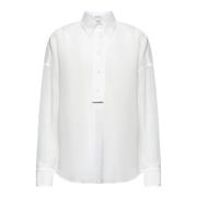 Wit Overhemd met Monili Borduurdetails Brunello Cucinelli , White , Da...