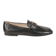 Zwarte platte mocassinschoenen Tod's , Black , Dames