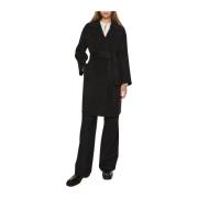 Elegante Zwarte Jas Marna Marella , Black , Dames