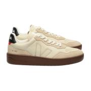 Biologische Leren Sneakers Veja , Beige , Heren