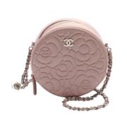 Pre-owned Leather shoulder-bags Chanel Vintage , Pink , Dames