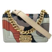 Pre-owned Leather chanel-bags Chanel Vintage , Multicolor , Dames