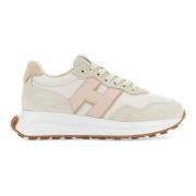 Retro-geïnspireerde damessneakers met memory foam Hogan , Beige , Dame...