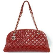 Pre-owned Leather shoulder-bags Chanel Vintage , Red , Dames