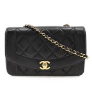 Pre-owned Leather crossbody-bags Chanel Vintage , Black , Dames