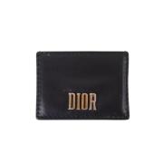 Pre-owned Leather wallets Dior Vintage , Black , Dames