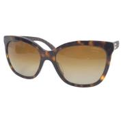 Pre-owned Glass sunglasses Chanel Vintage , Brown , Dames