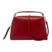 Rode leren handtas Alifa Gianni Chiarini , Red , Dames