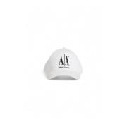 Visor Katoenen Pet Armani Exchange , White , Heren