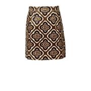 Stijlvolle Viscose Katoen Gonna Rok Etro , Brown , Dames