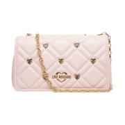 Roze Schoudertas met Chic Design Love Moschino , Pink , Dames