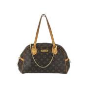 Pre-owned Canvas handbags Louis Vuitton Vintage , Brown , Dames