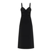 Jurk met bandjes Jil Sander , Black , Dames