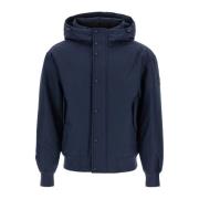 Donkere Hoodie met Verstelbare Pasvorm Boss , Blue , Heren