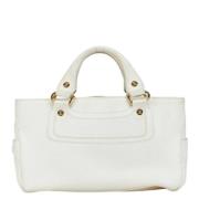 Pre-owned Leather handbags Celine Vintage , White , Dames