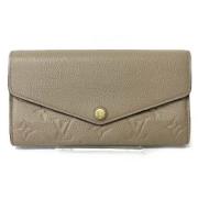 Pre-owned Leather wallets Louis Vuitton Vintage , Beige , Dames