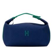 Pre-owned Canvas pouches Hermès Vintage , Blue , Dames