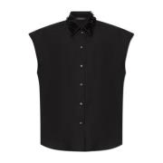 Mouwloos shirt Fabiana Filippi , Black , Dames