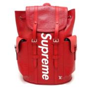 Pre-owned Leather louis-vuitton-bags Louis Vuitton Vintage , Red , Dam...