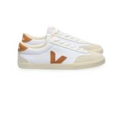 Canvas Sneakers - Oranje Details Veja , White , Dames