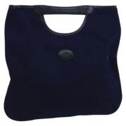 Pre-owned Canvas handbags Celine Vintage , Blue , Dames