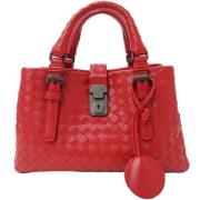 Pre-owned Leather handbags Bottega Veneta Vintage , Red , Dames