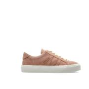 Roze Sneakers met Logo-Embossing Moncler , Pink , Dames