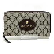 Pre-owned Canvas wallets Gucci Vintage , Gray , Dames