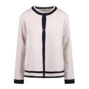 Ere Cardigan met Ingelegd Motief Max Mara , White , Dames