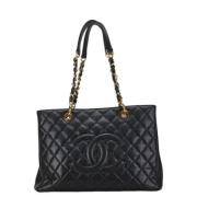 Pre-owned Leather shoulder-bags Chanel Vintage , Black , Dames