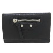 Pre-owned Leather key-holders Balenciaga Vintage , Black , Dames