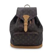 Pre-owned Canvas backpacks Louis Vuitton Vintage , Brown , Dames