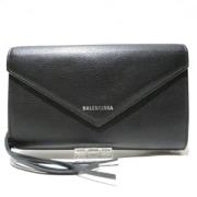 Pre-owned Leather wallets Balenciaga Vintage , Black , Dames