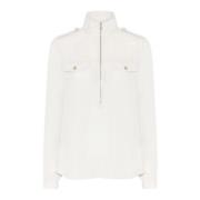 Utility-geïnspireerde blouse met ritssluiting Bruuns Bazaar , White , ...