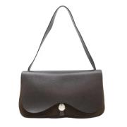 Pre-owned Leather handbags Hermès Vintage , Brown , Dames