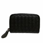 Pre-owned Leather wallets Bottega Veneta Vintage , Black , Dames