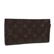 Pre-owned Canvas pouches Louis Vuitton Vintage , Brown , Dames