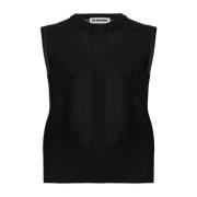 Mouwloze top Jil Sander , Black , Dames