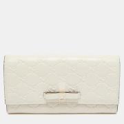 Pre-owned Leather wallets Gucci Vintage , White , Dames