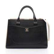 Pre-owned Leather chanel-bags Chanel Vintage , Black , Dames