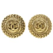 Pre-owned Metal chanel-jewelry Chanel Vintage , Yellow , Dames